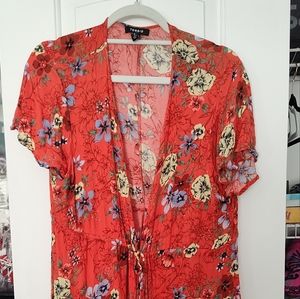 Torrid orange kimono